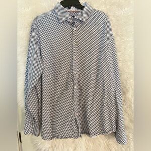 Stone Rose Geometric Long Sleeve Button Down Men’s Shirt. Size 6 which is XXL.